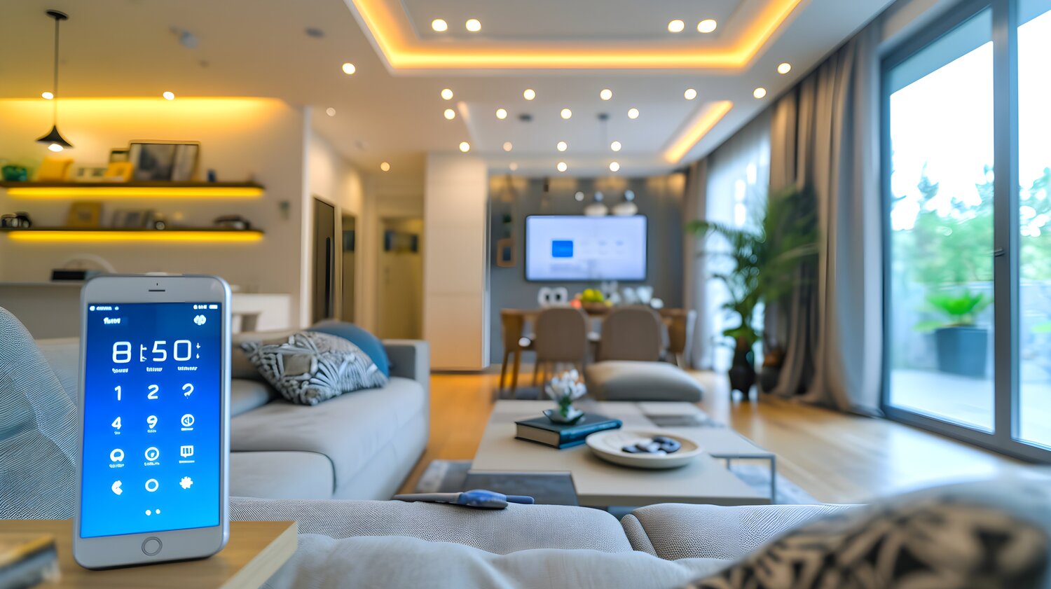 Affordable Textured Apartment Smart Home Devices photo